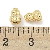 Textured Brass Beads KK-Q820-28G-3