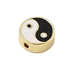 Rack Plating Brass Enamel Beads KK-Z074-04G-2