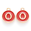 Golden Plated Enamel Alloy Charms ENAM-SZ0001-26C-O-2