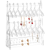 Coat Hanger Shaped Acrylic Earring Display Stands EDIS-WH0029-90-1