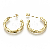Brass Stud Earrings EJEW-S201-227G-NF-3