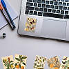 100Pcs Retro PVC Self Adhesive Floral Cartoon Stickers STIC-B001-05-7