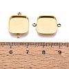 304 Stainless Steel Connector Cabochon Settings STAS-Q113-35G-3