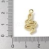 Brass Micro Pave Clear Cubic Zirconia Pendants KK-S505-04G-01-3