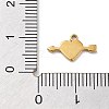 304 Stainless Steel Charms STAS-R003-01G-01-3