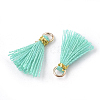 Polycotton(Polyester Cotton) Tassel Pendant Decorations FIND-S281-12-2