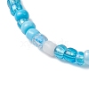 Dyed Synthetic Turquoise Beaded Stretch Bracelets for Kids BJEW-JB110102-01-4