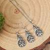 Alloy Pendant Necklaces & Dangle Earrings Sets FS-WGB4D45-01-4