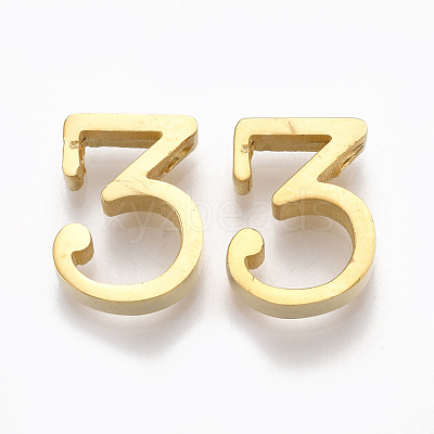 304 Stainless Steel Pendants STAS-T041-09G-3-1