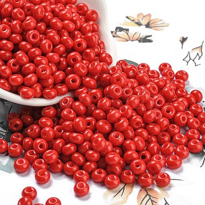 Imitation Jade Glass Seed Beads SEED-Z001-A-B12-1