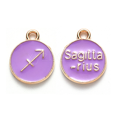 Alloy Enamel Pendants ENAM-S124-01A-01F-1