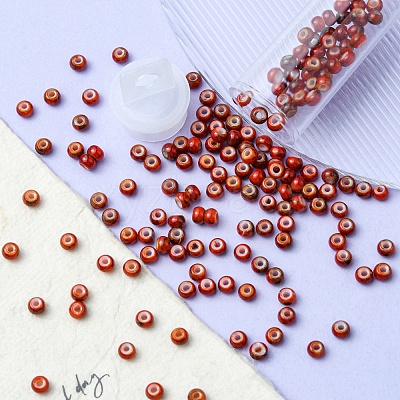 6/0 Opaque Glass Seed Beads SEED-YW0002-13A-1