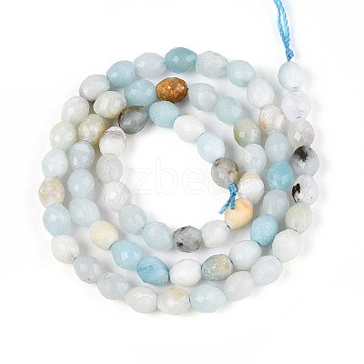 Natural Flower Amazonite Beads Strands G-T142-81-1