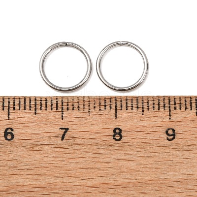 Tarnish Resistant 304 Stainless Steel Open Jump Rings Jump Rings LS-STAS-N015-04-10x1mm-1