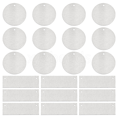 40Pcs 2 Styles Aluminum Pendants FIND-SC0010-22-1