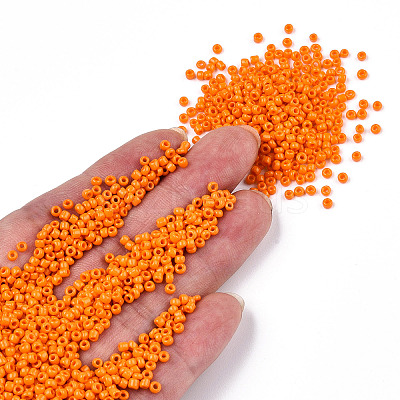 12/0 Opaque Colours Round Glass Seed Beads X-SEED-A010-2mm-50-1