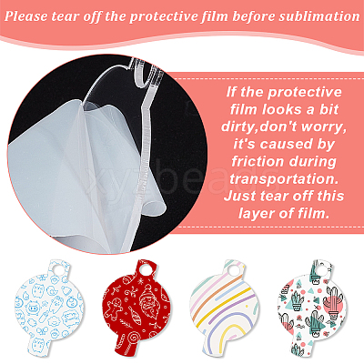Transparent Acrylic Big Pendants DIY-WH0430-720A-1