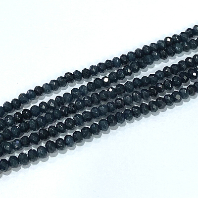 Dyed Natural Malaysia Jade Rondelle Beads Strands G-E316-2x4mm-35A-1