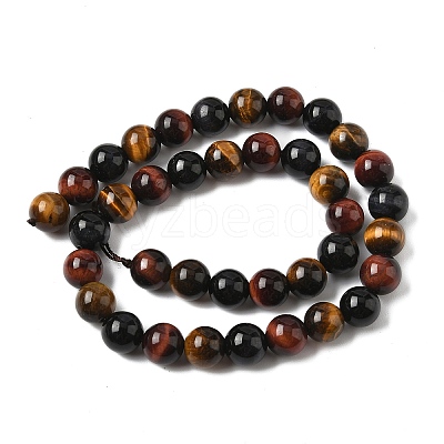 Natural Tiger Eye Beads Strands G-F173-14-10mm-1
