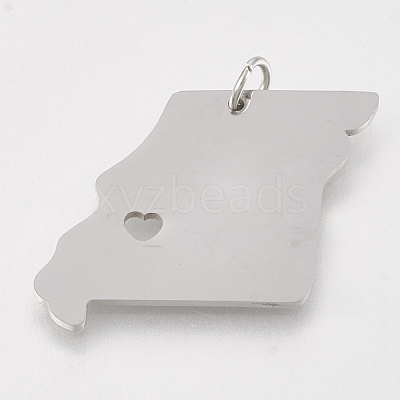 Non-Tarnish 201 Stainless Steel Pendants X-STAS-T038-89-1