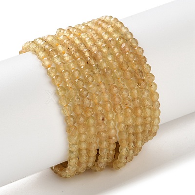 Natural Yellow Apatite Beads Strands GG-CBAE031-A02-3mm-1
