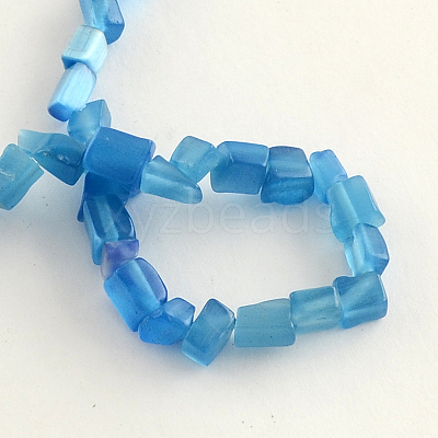 Cat Eye Glass Bead Strands CE-R010-01E-1