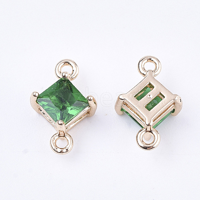 Transparent Glass Links connectors X-GLAA-T007-14B-1