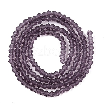 Imitate Austrian Crystal Frosted Glass Beads Strands EGLA-A039-T3mm-MD04-1