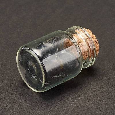 Transparent Glass Wishing Bottle Decoration DJEW-A001-01C-18-1