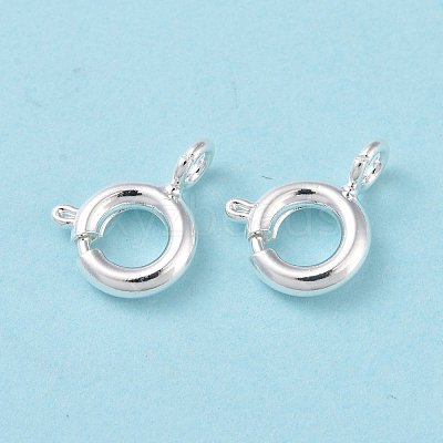Eco-friendly Brass Spring Ring Clasps KK-D082-01C-S-1