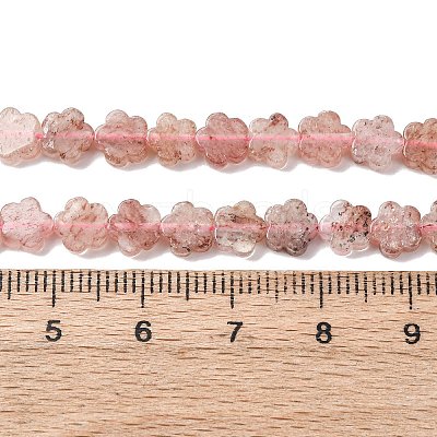 Natural Strawberry Quartz Beads Strands G-B138-C17-01-1