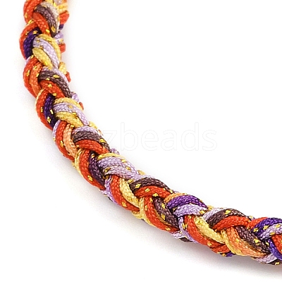4MM Braided Nylon Cord Bracelets FIND-A057-01G-20-1