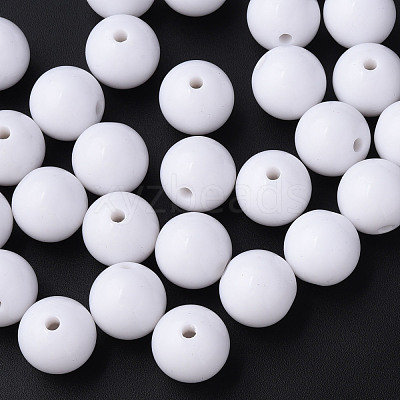 Opaque Acrylic Beads X-MACR-S370-C16mm-01-1