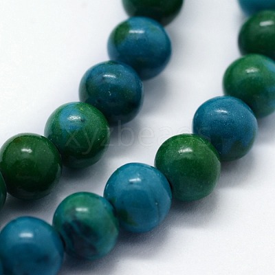 Synthetic Chrysocolla Beads Strands X-G-I199-34-4mm-1