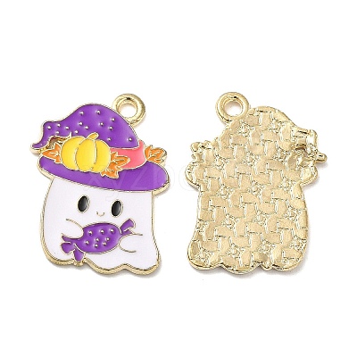 Halloween Theme Alloy Enamel Pendants ENAM-F147-01B-1