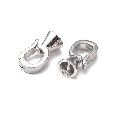 Rack Plating Brass Fold Over Clasps KK-E080-05P-1