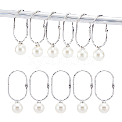 304 Stainless Steel Shower Curtain Rings for Bathroom HJEW-NB00301-1
