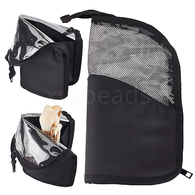 Portable Nylon & PVC Laser Transparent Cosmetic Storage Bags ABAG-WH0035-032B-1