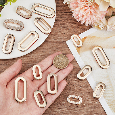 16Pcs 4 Style Zinc Alloy Screw-in Grommet Eyelet Findings FIND-WR0008-55-1