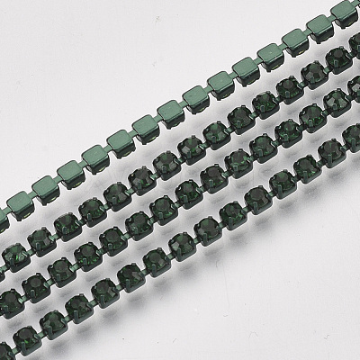 Electrophoresis Iron Rhinestone Strass Chains CHC-Q009-SS6.5-B02-1