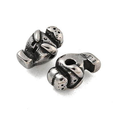 Animal 304 Stainless Steel Beads STAS-E214-11AS-11-1