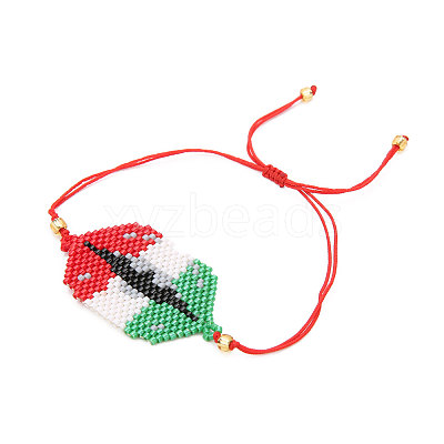 Glass Seed Braided Bead Bracelet BJEW-A121-14B-1