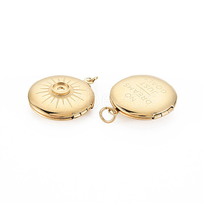 Ion Plating(IP) 304 Stainless Steel Pendant Enamel Settings X-STAS-N097-140-1