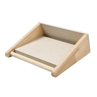 Velvet with Wood Jewelry Display Stands NDIS-F004-04A-1