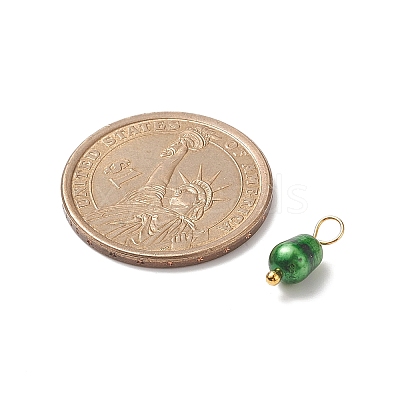 Dyed Natural Cultured Freshwater Pearl Rice Charms PALLOY-JF01948-01-1