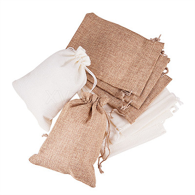 Burlap Packing Pouches Drawstring Bags ABAG-BC0001-08-18x13-1