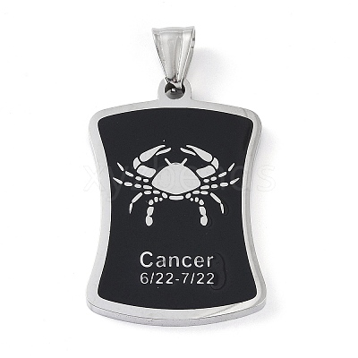 304 Stainless Steel Pendants STAS-O008-01F-1