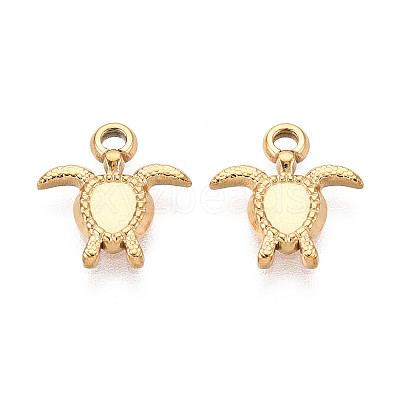 304 Stainless Steel Turtle Charms STAS-T072-53G-1