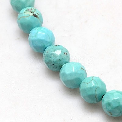 Natural Howlite Round Beads Strands TURQ-L017-12mm-02B-1