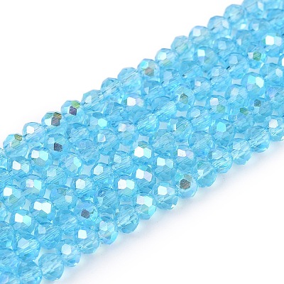 Electroplate Glass Beads Strands LS-EGLA-A044-T2mm-L08-1
